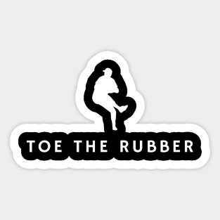 Toe the rubber Sticker